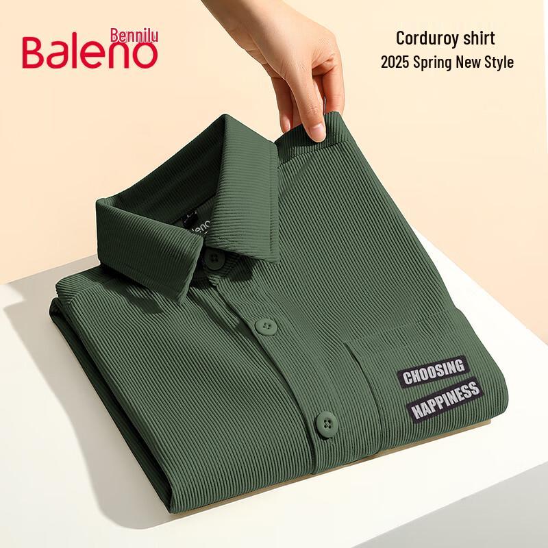 

Baleno Men s Spring Corduroy Overshirt 4XL