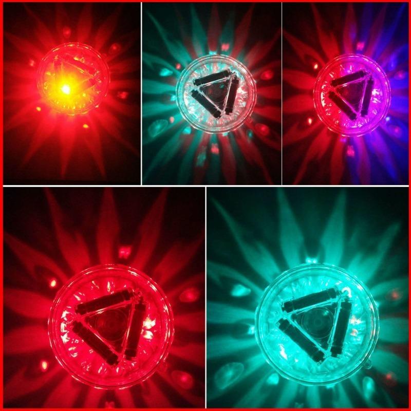 Battery-Powered RGB LED Floating Swimming Lights, Waterproof Color Shift Pool Lamps,Outdoor Garden Ornament for Christmas Parties & Holiday Gatherings