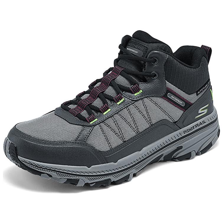 Skechers Go Run Trail Comfortable Mid-Top Lifestyle Casual Shoes Men sneaker Gray Black 220759C-GRY