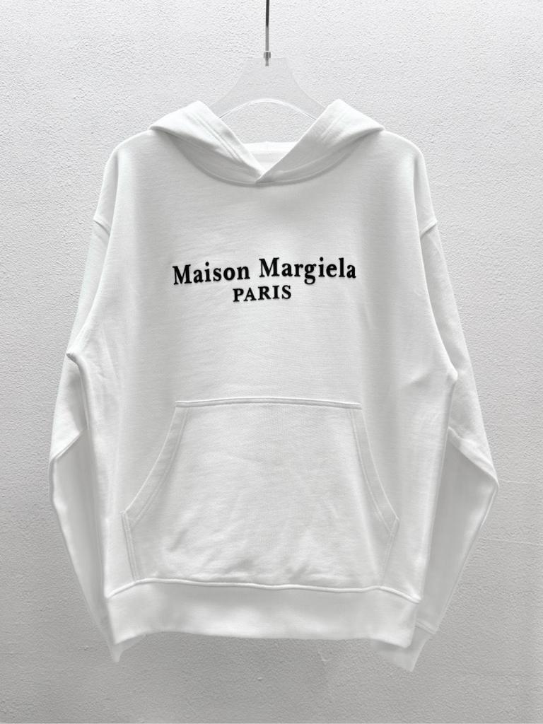 Autumn/Winter Cotton Terry Casual Hooded Sweatshirt - MM6 Minimalist Hoodie