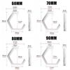 60mm 70mm 80mm 90mm RGB Hexagon LED Angel Eyes with Turn Signal Halo Rings Car Headlights Drl 12-24V for Motorcycle Offroad 4X4