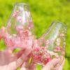 Dried Flowers Double Wall Glass Vase Mini Glass Flower Bottle Compact Floral Decor Mini Glass Decorative Bottle Hydroponic Decor