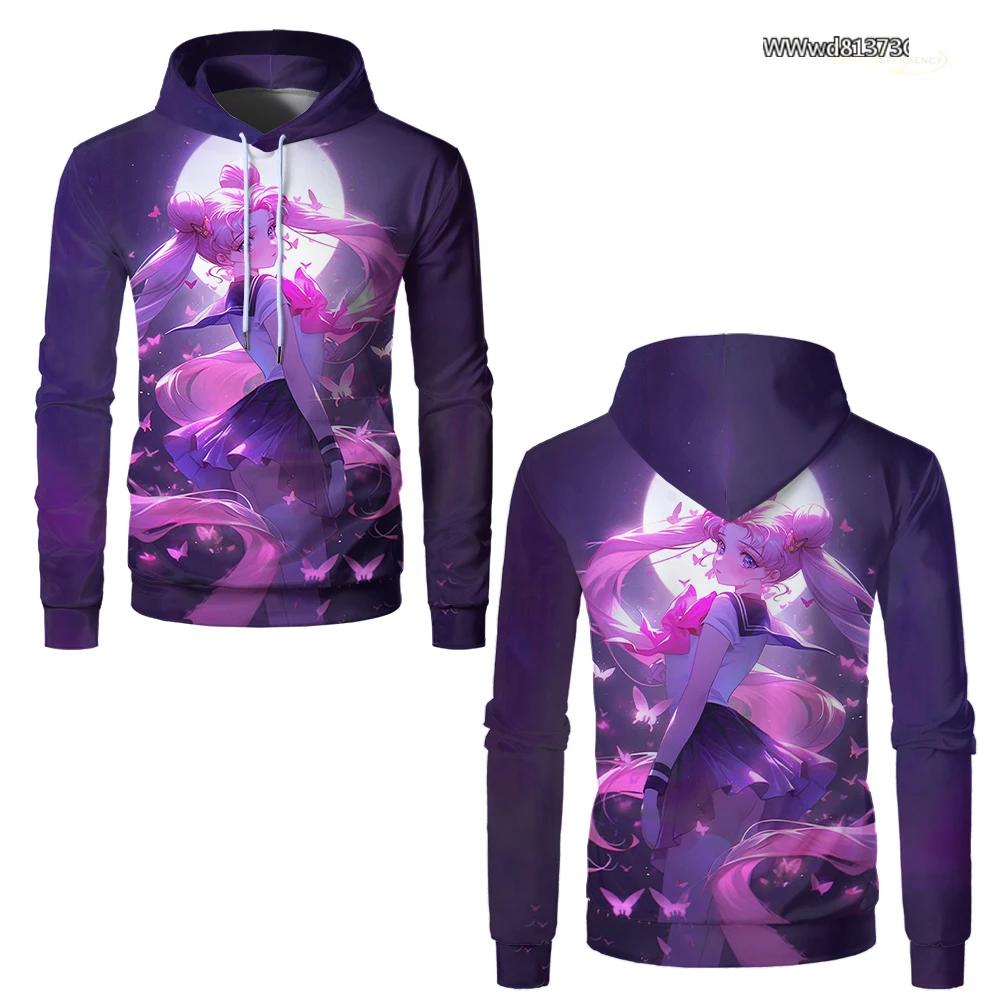 

Sailor Moon Аниме 3D Печатный Мужской Толстовка Мода Повседневный Смешные Девушки Толстовки Большие Уличные Женские Толстовки Одежда Топы 6XL