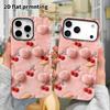 Phone Case: 2D Flat Samsung Galaxy A34 A35 M05 M06 S20 S22 S21 FE Plus 5G Protective Case, Plush Cherry, Perfect Christmas and Halloween Holiday Gift