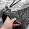 Camouflage Arbeitsjeans Damen Übergröße Schlaghosen Design Gerade Locker Hufeisen Schleifende Hose Jeans für Damen Lange Denimhose
