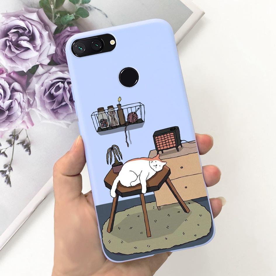 Für Xiaomi Mi 8 Lite Hülle 6,26" Mode Landschaft Mädchen Bumper Weiche Silikon Handyhülle Für Xiomi Mi 8 Lite Funda Mi8Lite Tasche