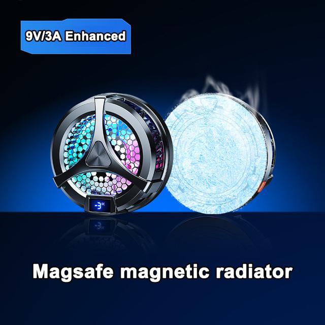 

Внешний кулер для мобильного телефона, полупроводниковый магнитный вентилятор, игра с беспроводной зарядкой, машина Magsafe PUBG, охлаждение планшета