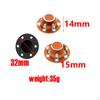 Aluminum Alloy RC Anti-Loose Rim Locking Nuts Replacement for SCX6 JLU 1/6 DIY Model Car Truck Hobby