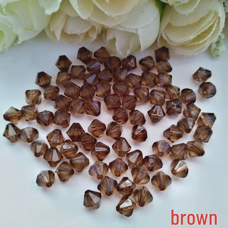 DIY Jewelry Accessories: 6mm Transparent Acrylic Rhombus Beads for Door Curtains