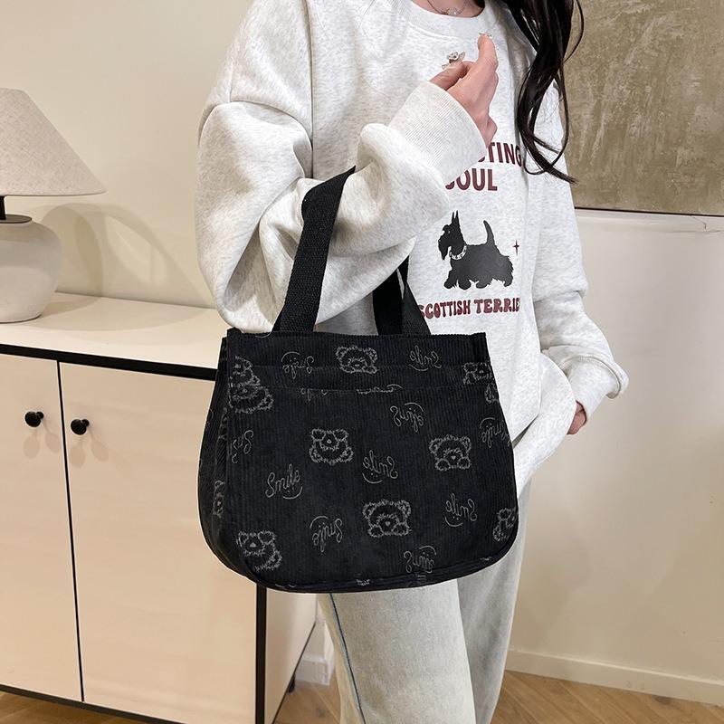 Neue Modehandtasche, schön, lässig, leichte und geräumige Handtasche, trendiger Cartoon-Druck, niedliche Aufbewahrungstasche