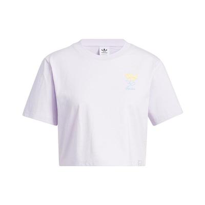 Originals Short Sleeve Logo T-Shirt Women Tops Pink HP0093