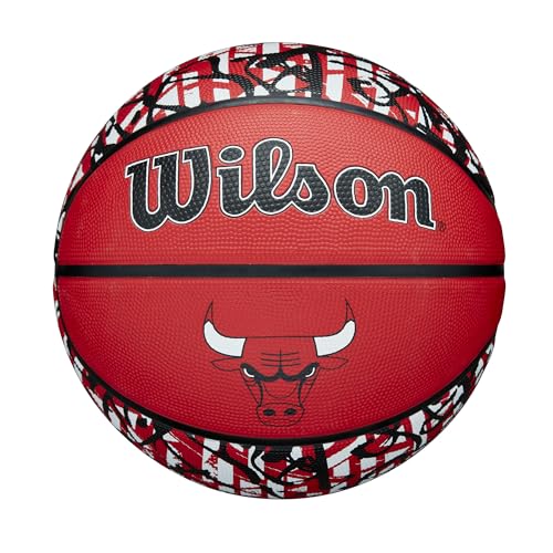 Wilson Basketball NBA TEAM GRAFFITI CHI BULLS WZ4024505XB7 Outdoor Size 7 / Diameter approx. 24.5cm