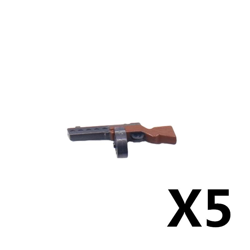 Vojáci Figurky Zbraně Stavebnice Pistole Poposha MP40 Puška AK74 Raketomet Kulka Plamenomet Hračky Dárek T051