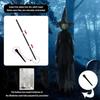 Halloween Light Up Witch Decoration Sound Activated Glowing Witch Prop for Yard Haunted House Scary Ghost Party Decor