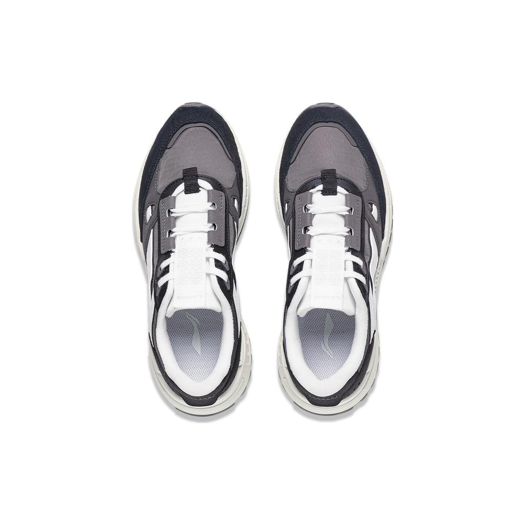 Li Ning Riding The Wind 2.0 Slip Resistant Abrasion Resistant Low top Sports Casual Shoes Women's Gray Black AGCT156-7