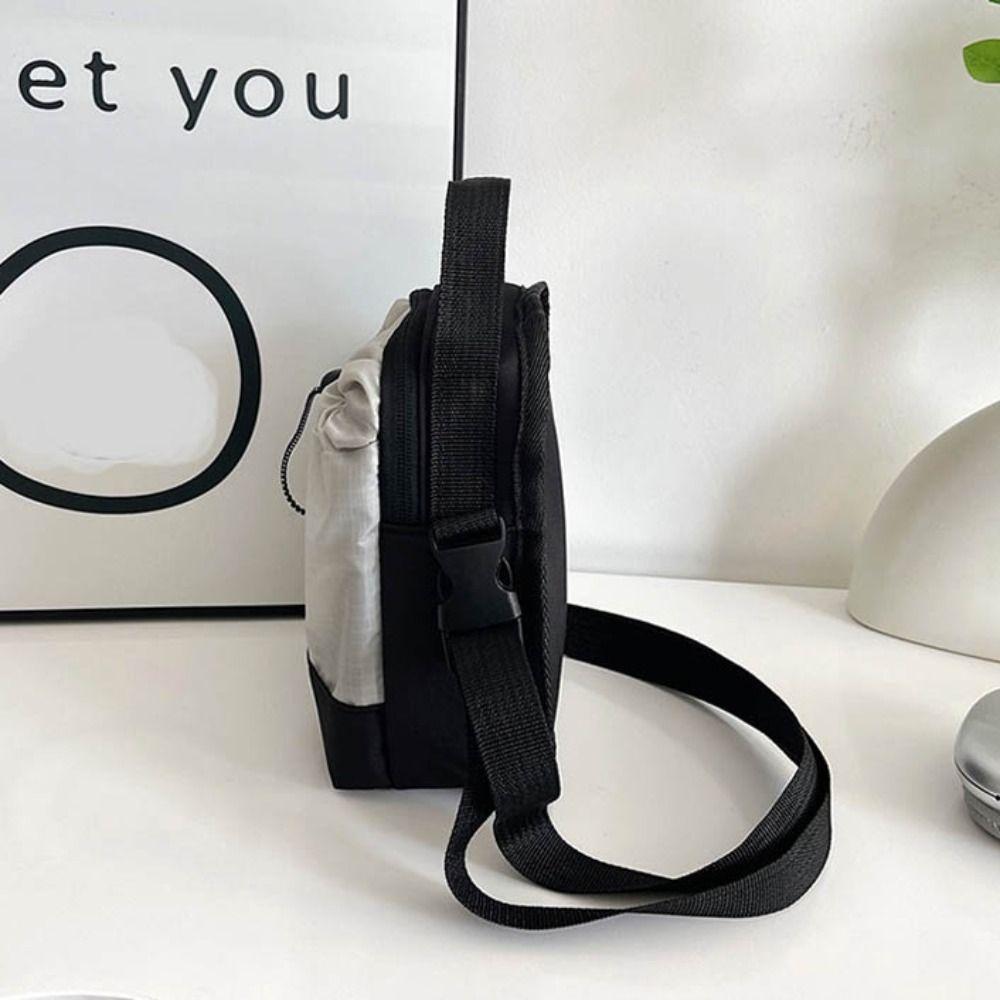 Nylon Phone Bag Lightweight Women Crossbody Bag Leisure Drawstring Shoulder Bag  Daily