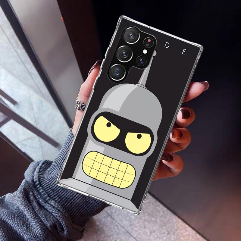 Cartoon F-Futuramas Phone Case For Samsung Galaxy S23 S24 S25 Edge S26 Ultra S22 + S21 Plus S20 FE Cover Silicone Print Shell Ga