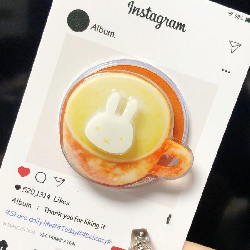 Kawaii Miffy Magnetic Stand Cute Cartoon Miffy Rabbit Spin MagSafe Magnetic Adhesive Stand for Mobile Phones