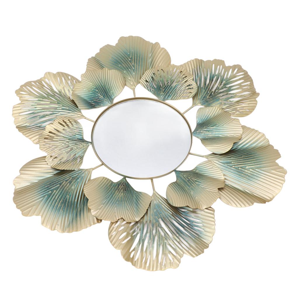 Wall Mirrors Modern Simple Decorative Wear Resistant Colorfast Ginkgo Leaf Wall Mounted Mirrors for