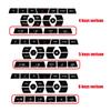 For Jaguar XF Accessories Upgrades Black Button Trim Cover for Climate AC Switch Car Interior Refurbishment Kit for X250 Gear