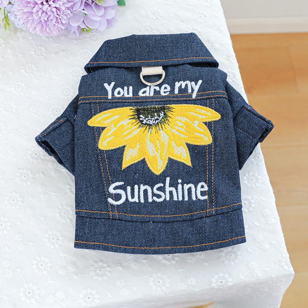 Autumn Winter Dog Jeans Coat Designer Denim Clothes Jacket for Small Medium Dogs Puppy Outfit Yorkie Apparel Shitzu Costumes