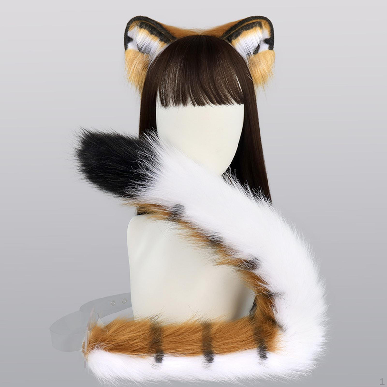 

Аксессуар для косплея животных для маскарадных костюмов и вечеринок Animals Ear Tail Set