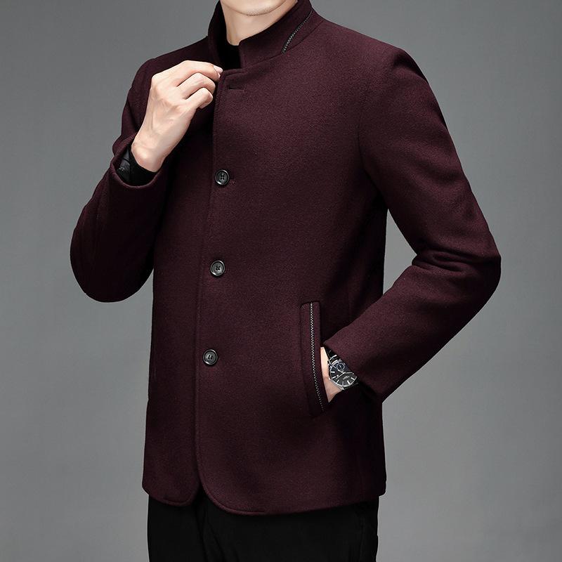 Men's Autumn/Winter Wool Coat 2025: Business Casual Jacket for All Ages