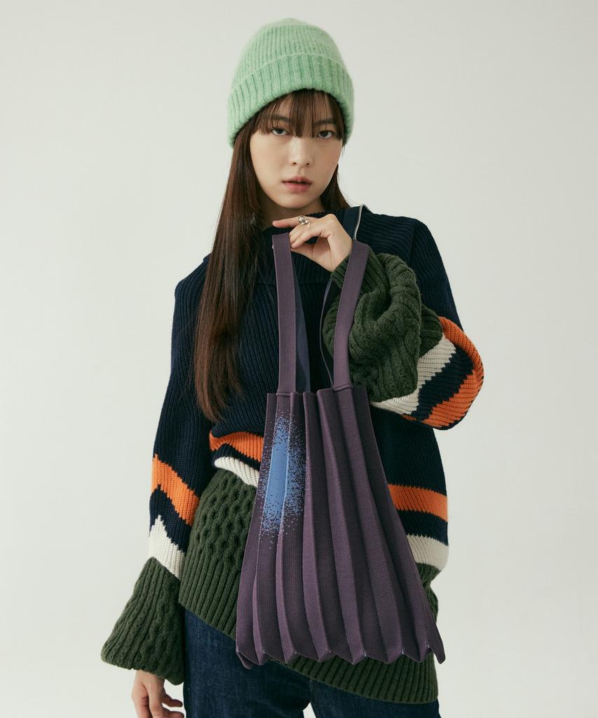 Pleatsmama Tote Bag Blue Mulberry