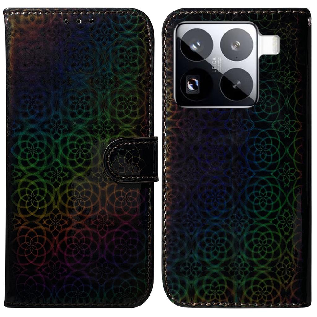 For Xiaomi 15 Pro Stand Case Dazzling Flower Leather Phone Cover