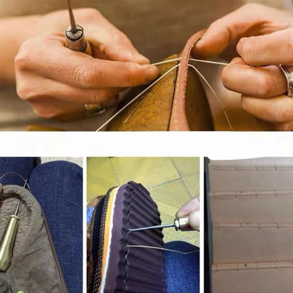 Replaceable Shoes Repair Tool Kit Professional Punch Stitching Needles  Stitching Projects