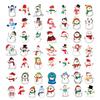 50 Pieces Winter Snowman Sticker Christmas Holiday Sticker For Card Making Decoration DIY Scrapbooking
