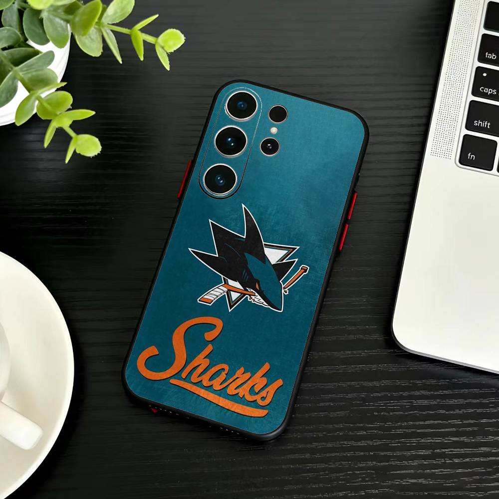 

P-San Jose Sharks Phone Case For Samsung S26,S25,S24,S23,S22,S21,S20,Plus,Fe,Lite,Others Black Cover Samsung S20plus5G