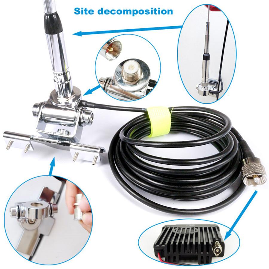 Car Dual Band Antenna Kit For Radio KT8900 FT-7800R TK7150 VX2100 TH-9000 TM-271