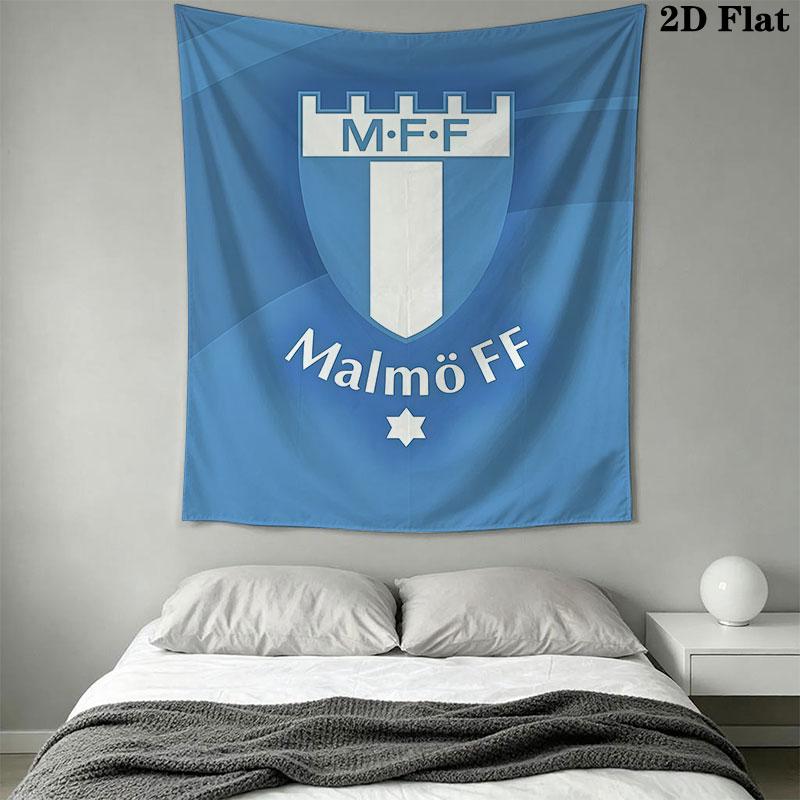 Malmö FF Wall Hanging Printed Fabric Blanket Decorative Tapestries for Bedroom Living Room Home Decor
