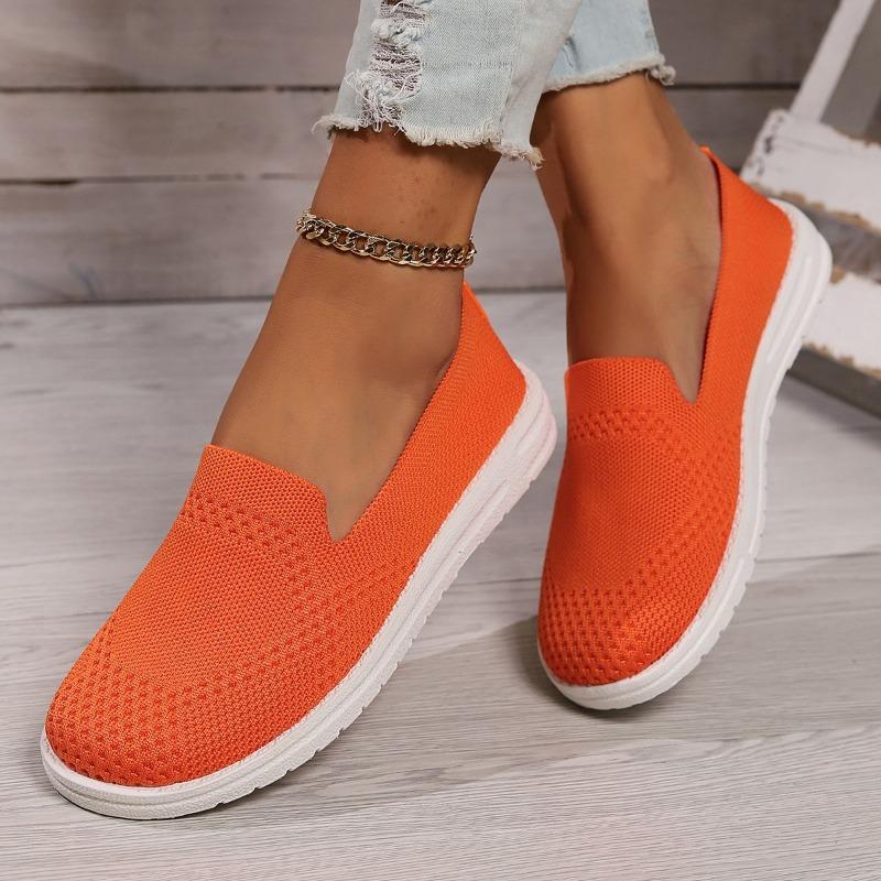 Summer new large size round head flat-soled single shoes women's shallow mouth casual shoes overalls fly-woven shoes