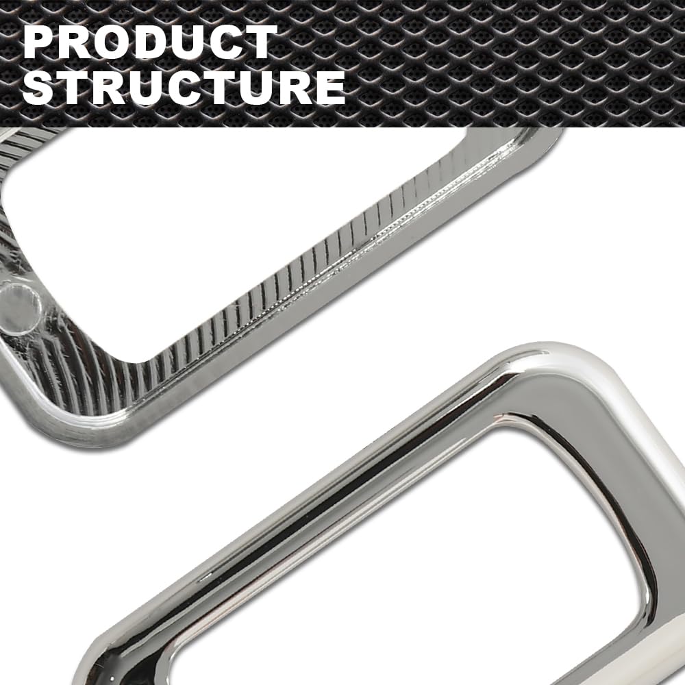 Rocker Switch Trim 3pcs Chrome Compatible with Many Freightliners and Some Peterbilt and Kenworths Using Rocker Switches Three Pack of Switch Trim