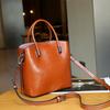 Versatile Leather Bucket Bag Casual Simple Women's Portable Shoulder Messenger Bag Tide