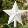 Hollow Out Christmas Tree Top Star White Christmas Tree Ornaments  Christmas Decoration