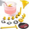 Thorstone No-Spill Coolant Funnel Kit, 16-Piece Universal Spill-Free Radiator Coolant Filling Funnel With Adapters