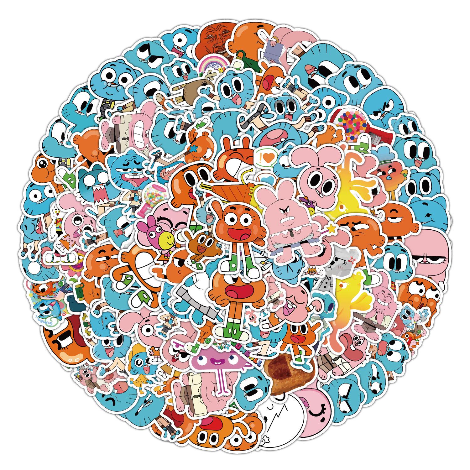 100 Cute Waterproof Graffiti Stickers for Cars, Phones, Bottles, and Stationery