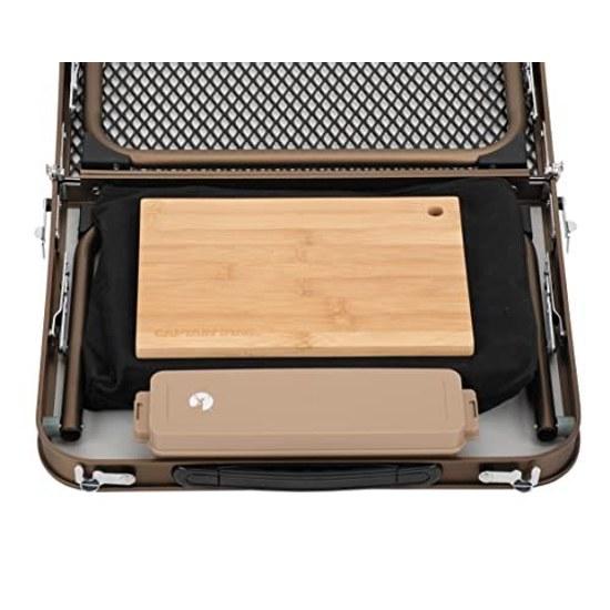 Captain Stag Outdoor Table Half Mesh Aluminum Bistro UC-578 (approximately) Width 600 Depth 400 Height 250 Mm