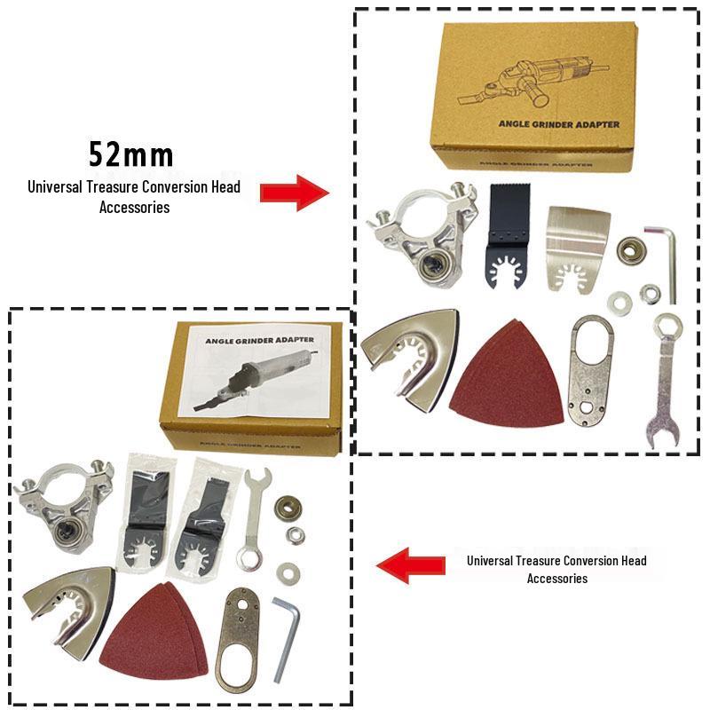 Multi-Tool Electric Hand Grinder Conversion Kit for Cutting, Shovel, and Woodworking