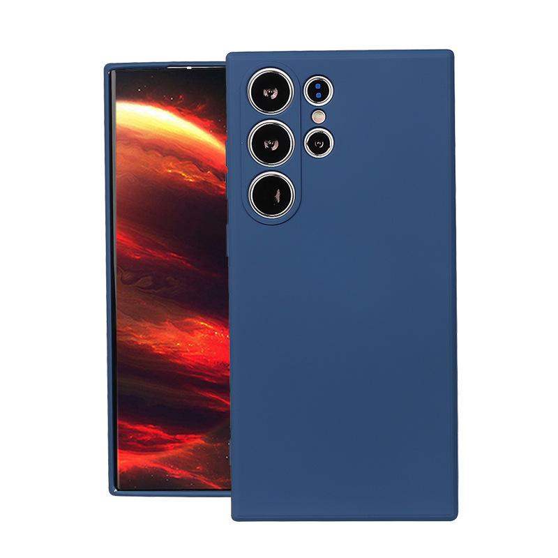 Samsung A17S24Ultra liquid silicone mobile phone case Samsung S23 lens all-inclusive soft case anti-drop protective case