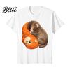 Loose Fit Tee Shirt Monkey Team Punch T-Shirt Round Neck Short Sleeve Cute Macaque And Orangutan Summer for Men Teens Street Wear Fashionable