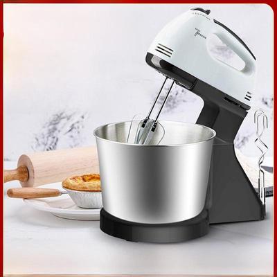 Electric Stand Mixer with Stainless Steel Bowl for Beating Eggs, Whipping Cream, and Mixing Cake & Dough
