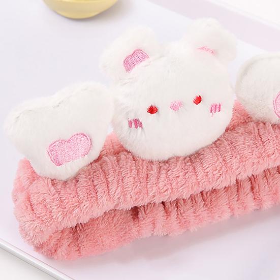 Lady Headband Cartoon Animals Thick High Elasticity Fluffy Sports Face Washing Sweat Absorption Bathing Lady Hair Band Hair Accessories