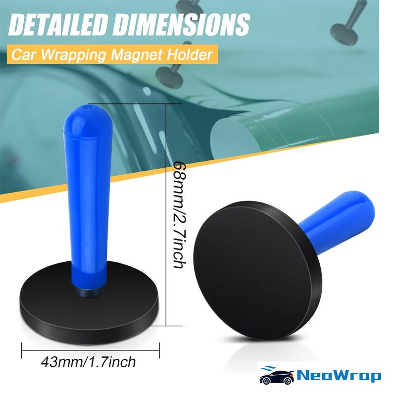 2/4/8Pcs Vehicle Car Wrap Gripper Magnets Vinyl Film Install Fix Tools Foil Holder Strong Magnet Holder Car Wrapping Tools