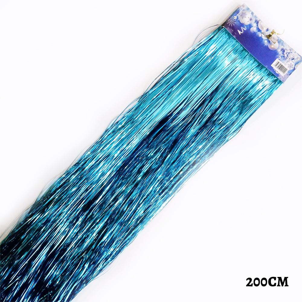 2M Flerfarger Metallisk Folie Tinsel Frynsegardindør Regnfestival Bryllupsdekorasjon Bursdagsfest Bakgrunn Fotorekvisitter