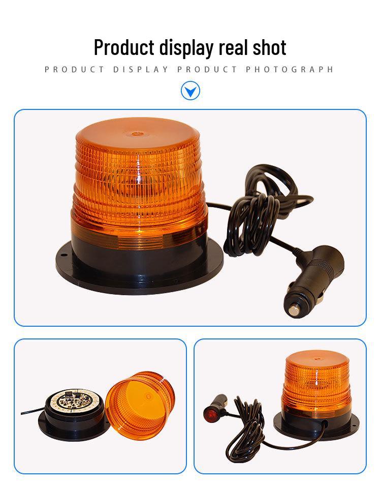 Magnetic LED Strobe Warning Light for Vehicles and School Buses