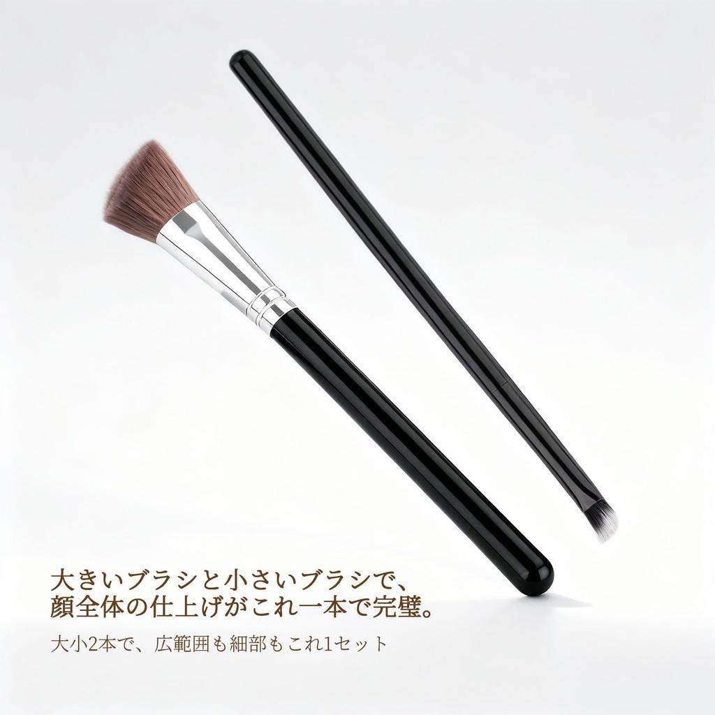 LASHIDOL Triangular Makeup Brush Set Highlighter Brush Concealer Fits the Face and Base of the Nose Creates a Radiant Finish for Both Areas and Makeup